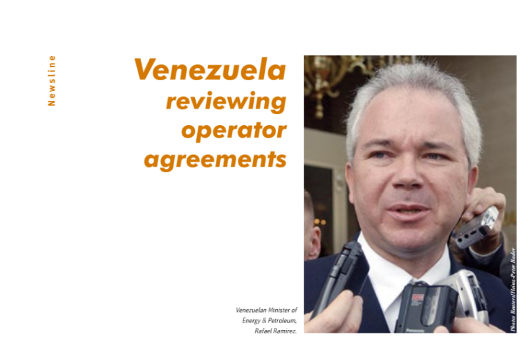 «Venezuela Revisando los acuerdos operativos» (Boletín OPEP mar/abr 2005, páginas 26-27)